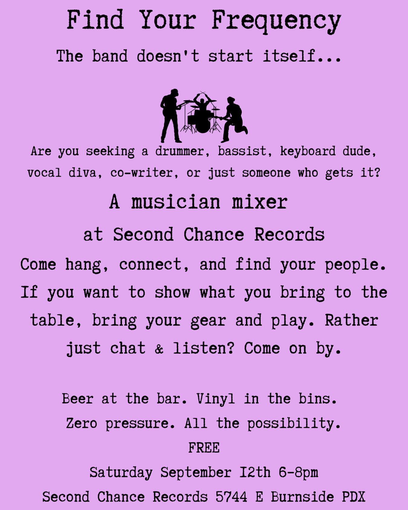 Come meet other musicians! 🤘🏼 🎸