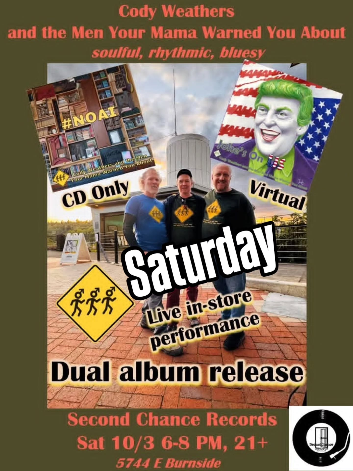 This Saturday 10/3 6-8pm at @second_chance_recordspdx join us for the dual album